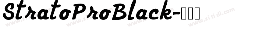 StratoProBlack字体转换
