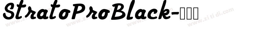 StratoProBlack字体转换
