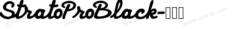 StratoProBlack字体转换
