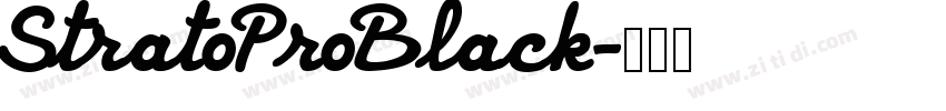 StratoProBlack字体转换