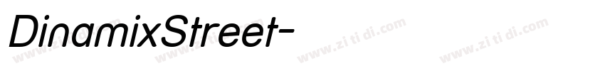 DinamixStreet字体转换