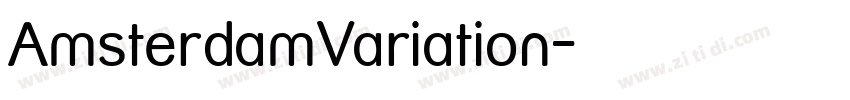 AmsterdamVariation字体转换