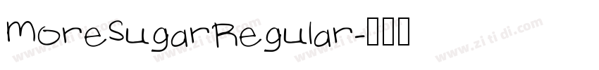 MoreSugarRegular字体转换