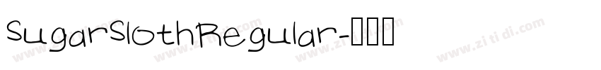 SugarSlothRegular字体转换