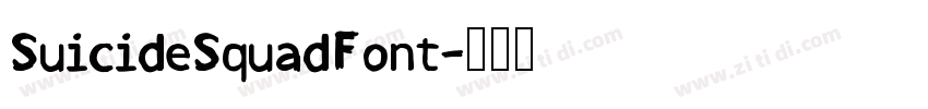 SuicideSquadFont字体转换