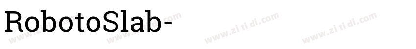 RobotoSlab字体转换