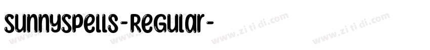 SunnySpells-Regular字体转换