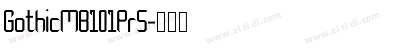 GothicMB101Pr5字体转换