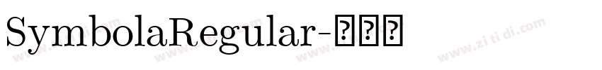SymbolaRegular字体转换