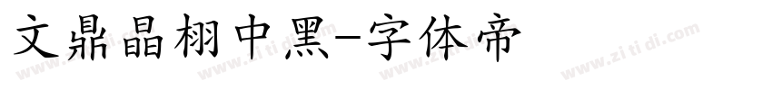 文鼎晶栩中黑字体转换