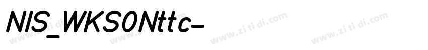 NIS_WKS0Nttc字体转换