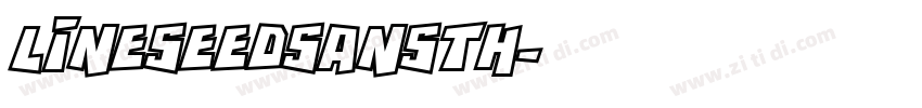 lineseedsansth字体转换