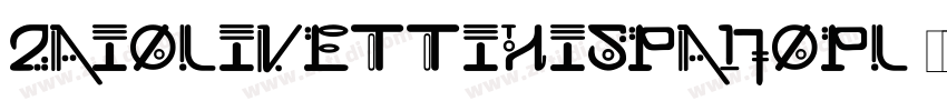 zaiOlivettiHispanoPl字体转换