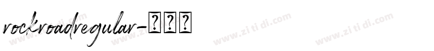 rockroadregular字体转换
