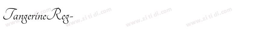TangerineReg字体转换