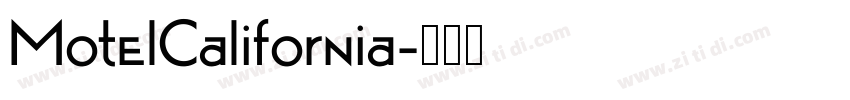 MotelCalifornia字体转换