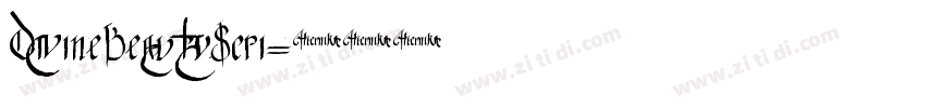 DivineBeautyScri字体转换