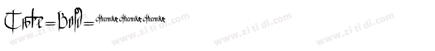 Tate-Bold字体转换
