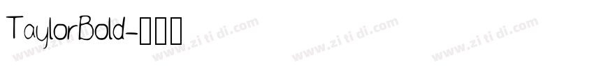 TaylorBold字体转换