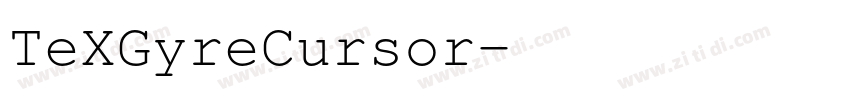 TeXGyreCursor字体转换
