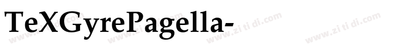 TeXGyrePagella字体转换