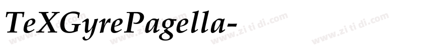 TeXGyrePagella字体转换