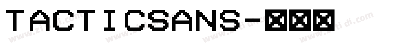 tacticsans字体转换