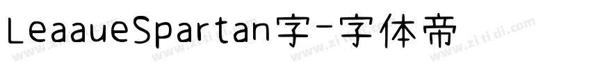 LeaaueSpartan字字体转换