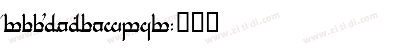 FreeMonoTengwar字体转换