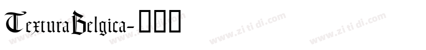 TexturaBelgica字体转换