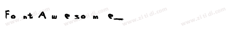 FontAwesome字体转换
