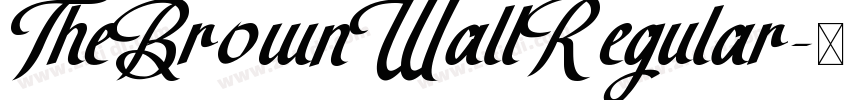 TheBrownWallRegular字体转换