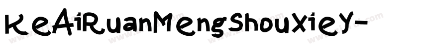KeAiRuanMengShouXieY字体转换