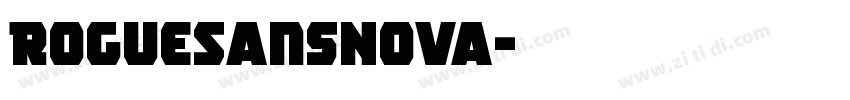RogueSansNova字体转换