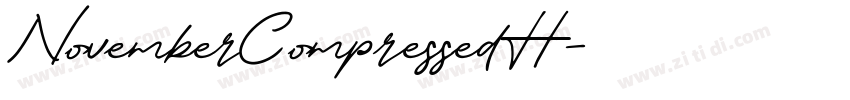 NovemberCompressedH字体转换