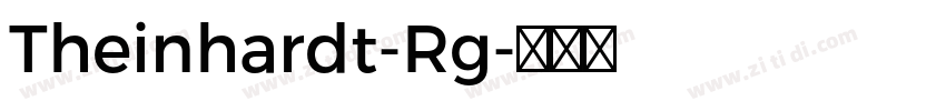 Theinhardt-Rg字体转换