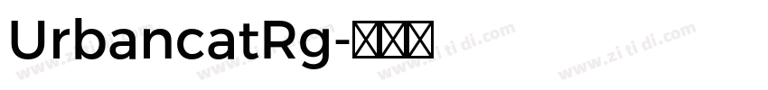 UrbancatRg字体转换