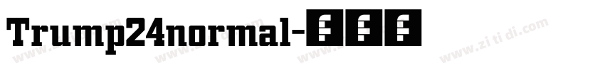 Trump24normal字体转换