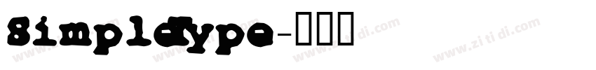 SimpleType字体转换