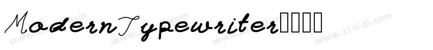 ModernTypewriter字体转换