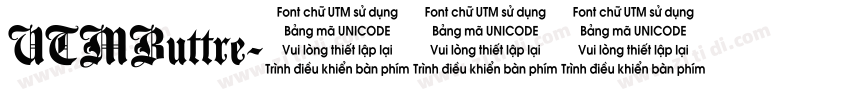 UTMButtre字体转换