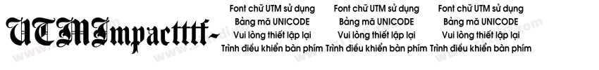 UTMImpactttf字体转换