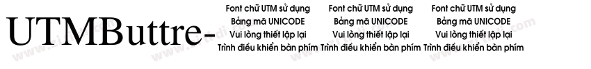 UTMButtre字体转换