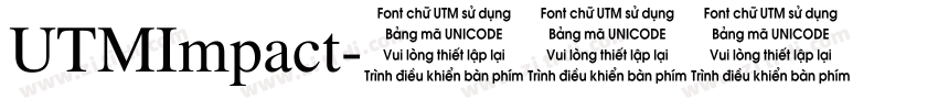UTMImpact字体转换