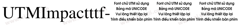 UTMImpactttf字体转换