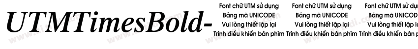 UTMTimesBold字体转换