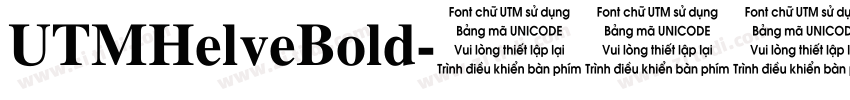 UTMHelveBold字体转换
