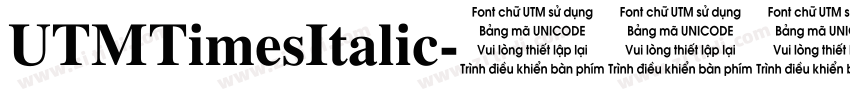 UTMTimesItalic字体转换
