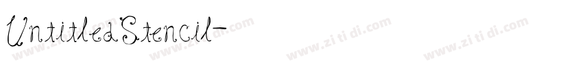 UntitledStencil字体转换