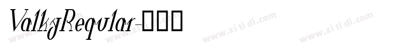 ValkyReqular字体转换